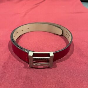 Iceberg Vintage Bold Red Belt
